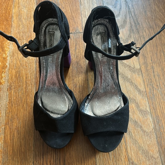 Trendy color block platform heels - Picture 2 of 6